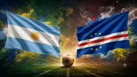 Ilustrasi Argentina Vs Tanjung Verde di 32 besar Piala Dunia 2026. (Dok. Bola.com by AI)