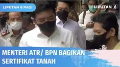 Menunjukkan keseriusan memberantas mafia tanah yang bermain-main dengan urusan tanah warga, Menteri Agraria dan Tata Ruang, Kepala Badan Pertanahan Nasional Hadi Tjahjanto terjun langsung ke masyarakat. Hadi menyerahkan langsung sertifikat tanah prog...