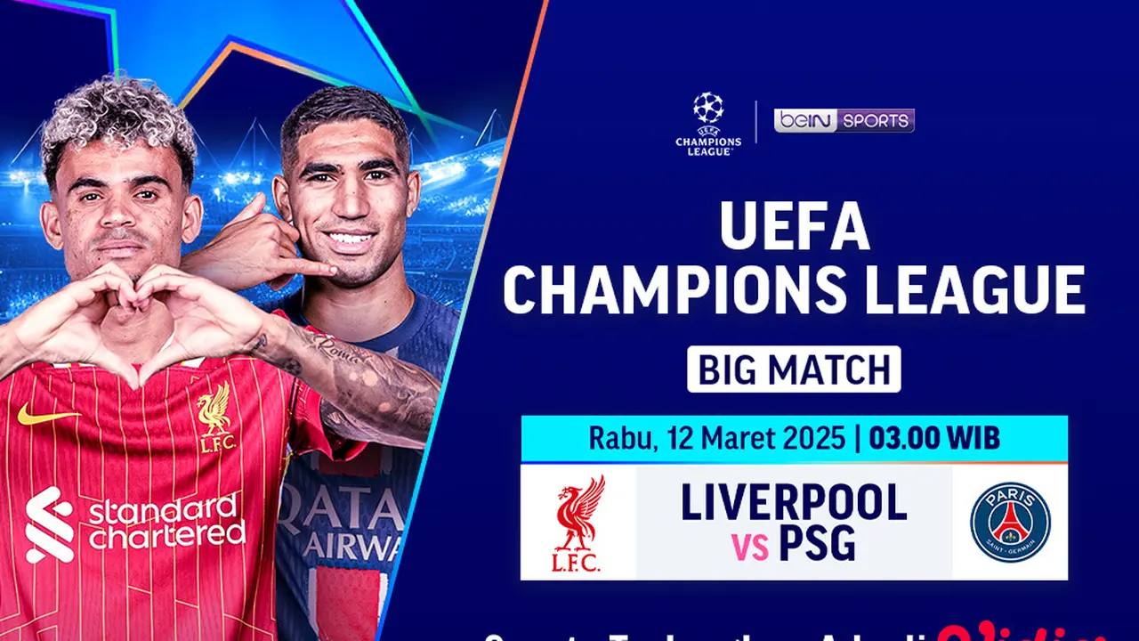 Live Streaming Big Match Liga Champions: Liverpool vs PSG di Vidio