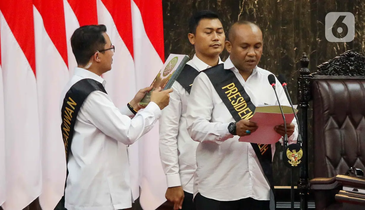 Gladi bersih ini dihadiri seluruh pimpinan MPR. (Liputan6.com/Herman Zakharia)