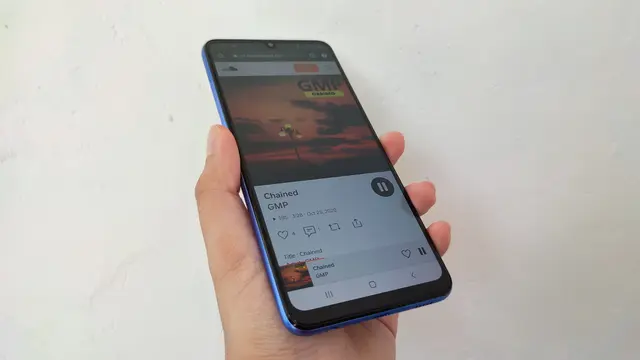 Samsung Galaxy M22 (Liputan6.com/Giovani Dio Prasasti)