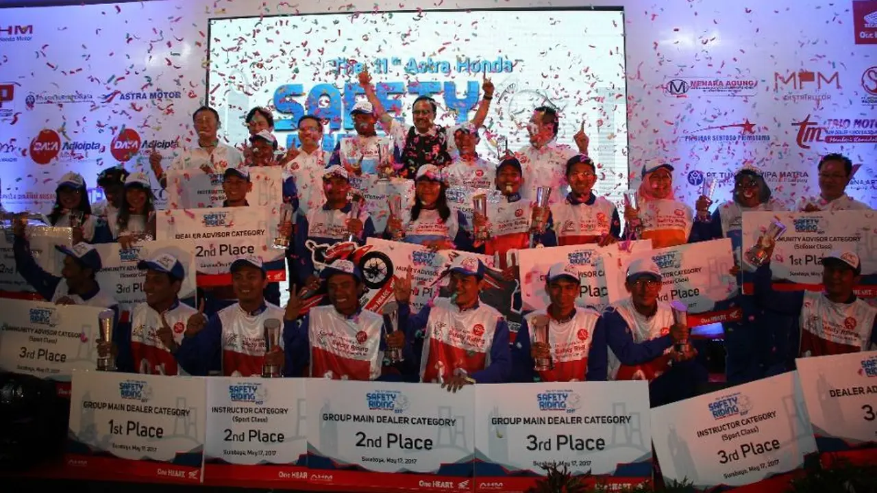 Selebrasi Kemenangan Astra Honda Safety Ricing Instructor Competition 2017