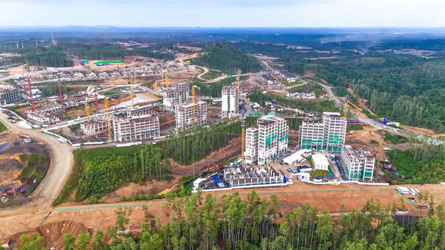 Pembangunan hunian untuk Aparatur Sipil Negara (ASN), atau rumah PNS dan TNI/Polri di Ibu Kota Nusantara (IKN). (Foto: Kementerian PUPR)