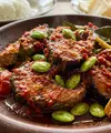 Tongkol balado pete. [AI Generated]