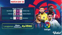 Jadwal dan Live Streaming La Liga Jornada ke-38 Ekslusif Vidio 4-5 Juni 2023 : Mallorca Vs Rayo Vallecano, Barcelona Vs Celta Vigo