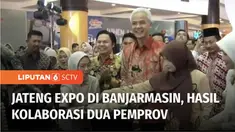 Gubernur Jawa Tengah, Ganjar Pranowo membuka Jateng Expo 2023 di Duta Mall Kota Banjarmasin, Kalimantan Selatan pada Jumat petang. Kedua pemprov berkolaborasi guna mengembangkan UMKM dari Jawa Tengah maupun Kalimantan Selatan.