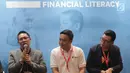 Kepala Bidang Kelembagaan dan Humas AFPI Tumbur Pardede saat menjadi narasumber Talkshow Financial Literacy di Indonesia Fintech Summit & Expo 2019, Jakarta, Selasa (24/9/2019). Talkshow bertajuk P2P Lending 101: How to Choose The Right P2P Platform for Your Needs. (Liputan6.com/HO/Ismail)