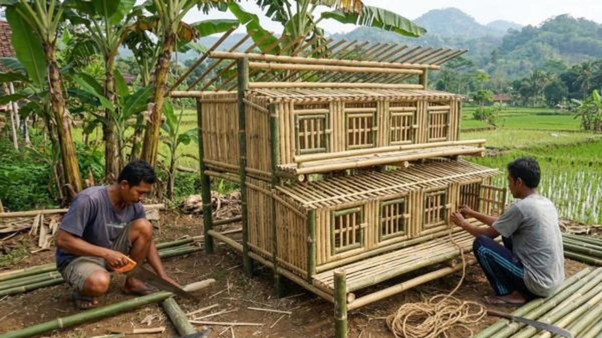 7 Tips Desain Kandang Ayam Anti Hujan Angin yang Nyaman dan Kokoh