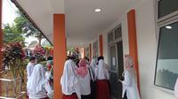 Suasana MPLS pelajar di Sukabumi. (Liputan6.com/Fira Syahrin).