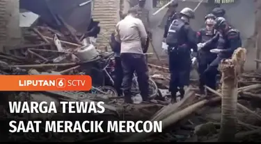 Seorang warga di Kabupaten Cilacap, Jawa Tengah, tewas saat meracik mercon di belakang rumahnya. Korban tewas dengan kondisi mengenaskan, setelah sempat terlempar sejauh 7 meter. Ledakan petasan juga mengakibatkan rumah korban hancur.