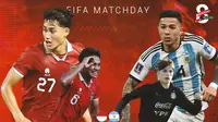 FIFA Matchday - Timnas Indonesia Vs Argentina_Duel Pemain Muda (Bola.com/Adreanus Titus)