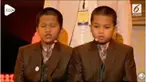 Dua bocah penghapal Al-qur'an tampil di acara MTQ Internasional Moskow, Rusia.