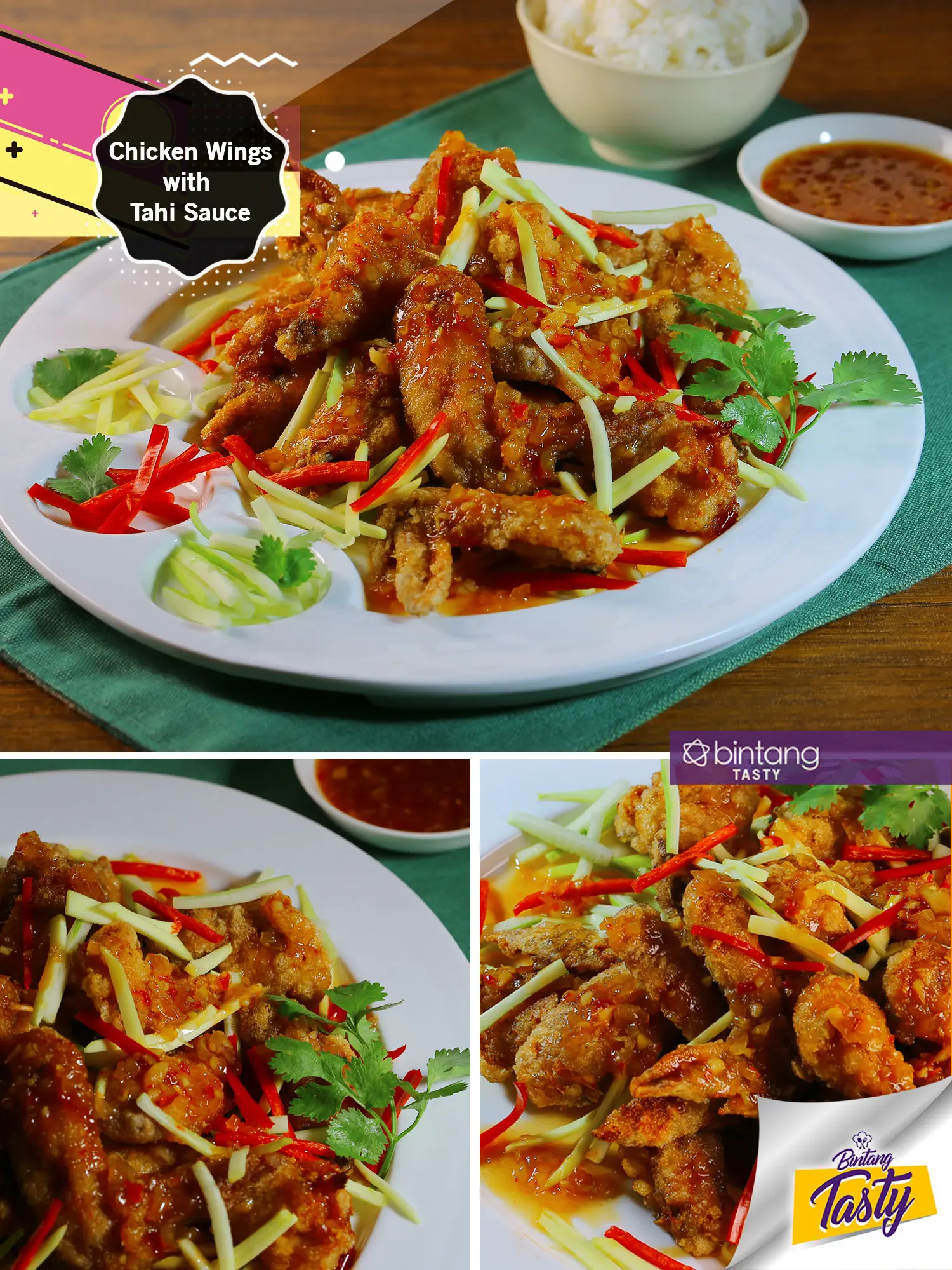 Chicken Wings with Thai Sauce. (Foto: Bintang.com/Adrian Putra, Digital Imaging: Nurman Abdul Hakim/Bintang.com, Chef: Arum Sari)