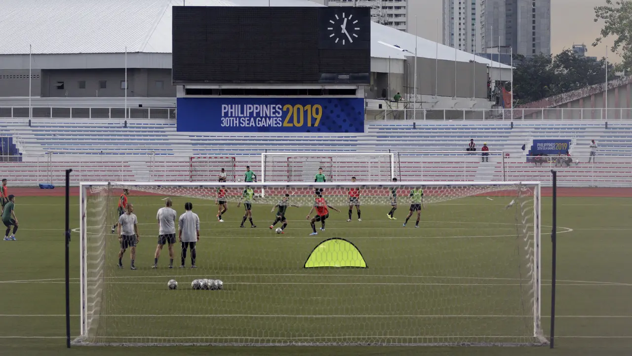 Latihan Timnas Indonesia U-22