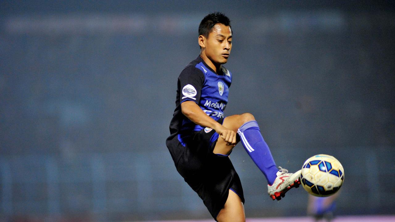 Striker Arema Cronus Samsul Arif (Liputan6.com / Rana Adwa)