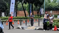 Indonesia Open 2022 menarik minat pencita bulutangkis. (Bola.com/Muhammad Adiyaksa)