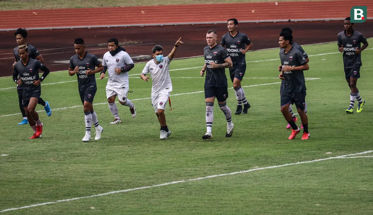 Persiapan yang matang dan perubahan besar yang dilakukan pada musim ini, Persita Tangerang diharapkan berbicara banyak di kompetisi BRI Liga 1 musim 2021/2022 yang akan segera bergulir pada 27 Agustus mendatang. (Foto: Bola.com/Bagaskara Lazuardi)
