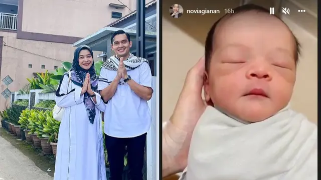 Bintang Ikatan Cinta Ikbal Fauzi dikaruniai anak perempuan (Foto: Instagram @ikbalfauzi_/@ noviagianan)