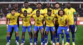 Tim nasional sepak bola Gabon harus menelan nasib pahit setelah tampil buruk di ajang Piala Afrika 2025. (AFP/Franck Fife)