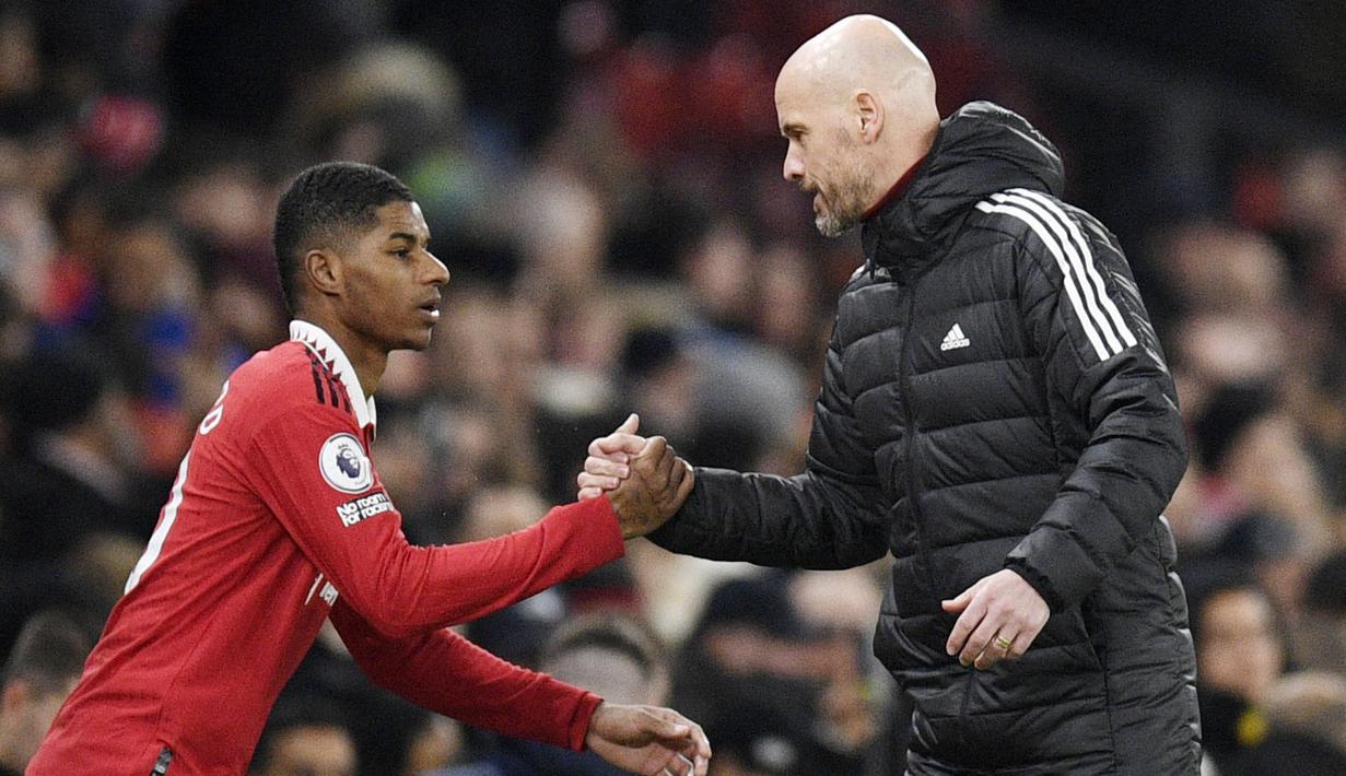 Berlaga di depan ribuan pendukungnya di Stadion Old Trafford, Manchester United langsung bermain menekan. Hasilnya, Setan Merah menang tiga gol tanpa balas. (AFP/Oli Scarff)