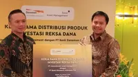 Kerja sama distribusi produk investasi reksa dana PT Sucorinvest Asset Management dengan Bank Danamon Indonesia, Selasa (30/1/2024). (Foto: Liputan6.com/Gagas YP)