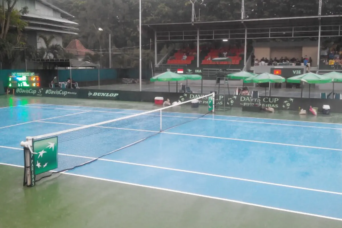 Hujan di Piala Davis