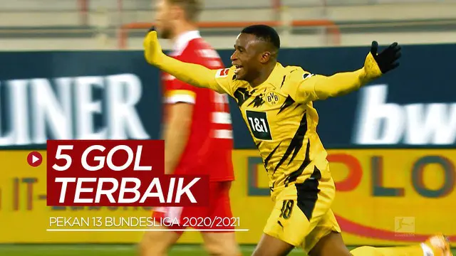Berita video 5 pencetak gol terbaik pekan ke-13 Bundesliga 2020/2021, di mana salah satunya wonderkid Borussia Dortmund, Youssoufa Moukoko.