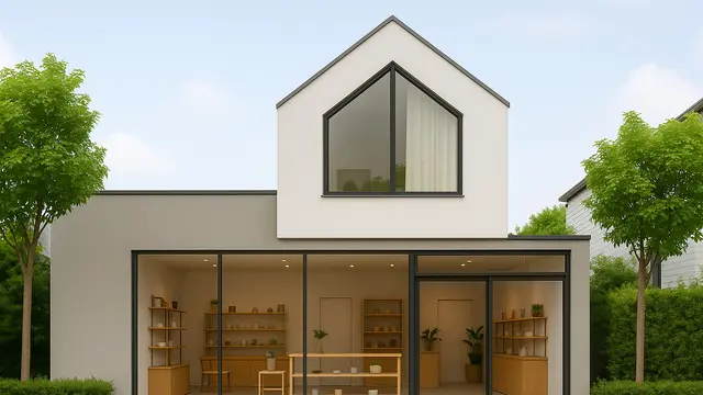 Model Rumah yang Bisa Sekalian Buat Tempat Usaha/Ilustrasi gambar oleh AI