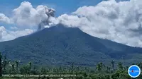 Gunung Lewotobi Laki-Laki mengalami erupsi lagi pada Rabu (31/1/2024), pujul 10.21 Wita. (Liputan6.com/ Dok PVMBG)