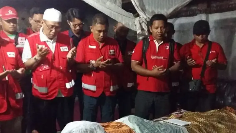 Relawan PMI Gugur dalam Gempa 6,2 SR Guncang Lombok