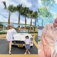 Intip OOTD Shandy Aulia ajak Claire nikmati liburan sekolah dengan deretan tas branded (@shandyaulia)