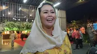 Putri Presiden keempat RI Abdurrahman Wahid Zannuba Arifah Chafsoh alias Yenny Wahid menghadiri resepsi pernikahan putri sulung Gubernur DKI Jakarta Anies Baswedan