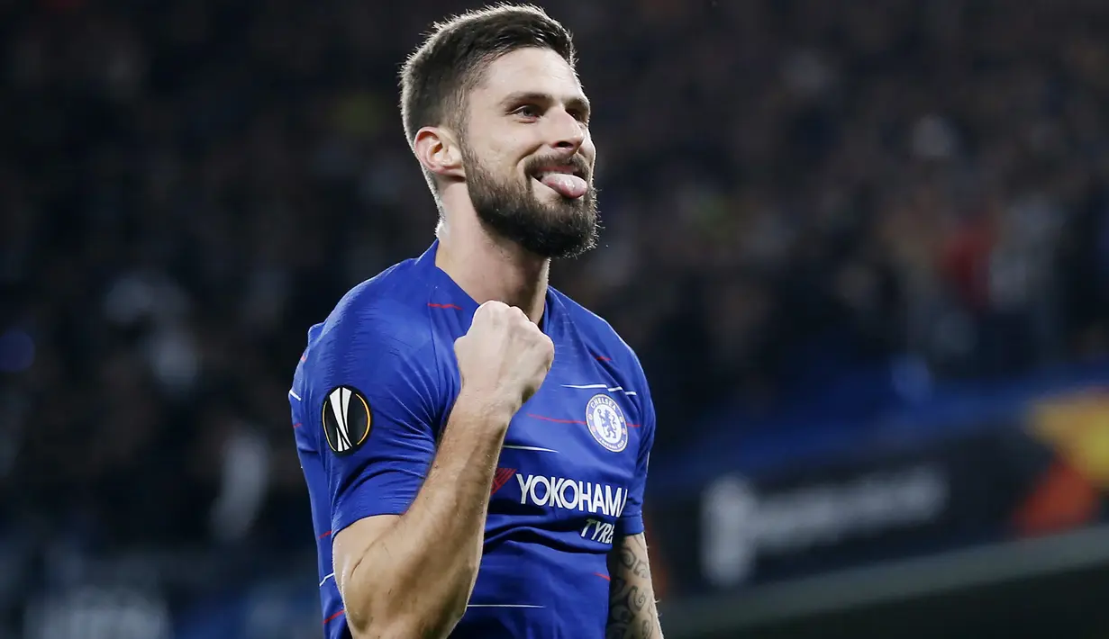 2. Olivier Giroud (Chelsea) - 5 Gol. (AFP/Ian Kington)