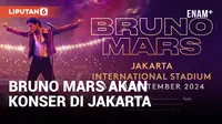 Siap-Siap! Bruno Mars akan Gelar Konser Selama 2 Hari di Jakarta pada 13-14 September 2024