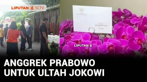 VIDEO: Prabowo Kirim Anggrek Ungu untuk Jokowi yang Berulang Tahun
