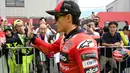 Bila gagal di Jepang, peluang Marc Marquez tetap terjaga di lima seri tersisa. (TOSHIFUMI KITAMURA/AFP)