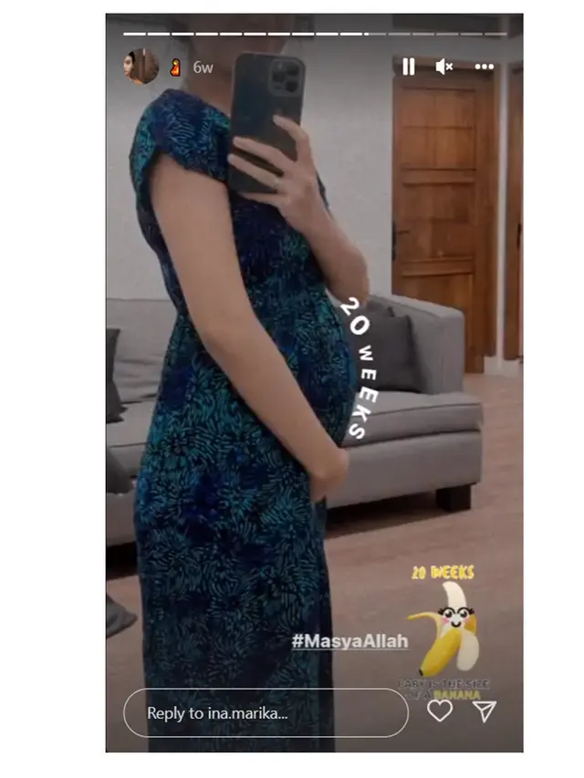 6 Potret Baby Bump Ina Marika, Perut Kian Buncit di Kehamilan 7 Bulan