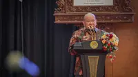 Ketua DPD RI AA LaNyalla Mahmud Mattalitti saat memberikan sambutan dalam Silaturahmi Kebangsaan di Gedung Nusantara IV, Komplek Parlemen, Senayan, Jakarta, Selasa (23/5/2023). (Ist)