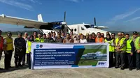 Kementerian Perhubungan melalui Badan Layanan Umum (BLU) Kantor Unit Penyelenggara Bandar Udara (UPBU) Kelas I Djalaludin di Gorontalo, telah memulai program angkutan udara perintis untuk 2024. (Foto: Kementerian Perhubungan)
