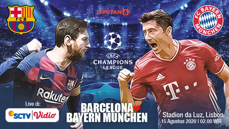 Infografis Barcelona Vs Munchen