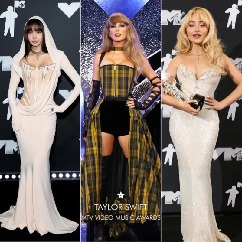 Lisa Blackpink, Taylor Swift, dan Sabrina Carpenter Kenakan Korset di Ajang MTV VMA 2024