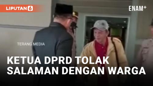 VIDEO: Ketua DPRD Luwu Timur Tolak Salaman dengan Warga