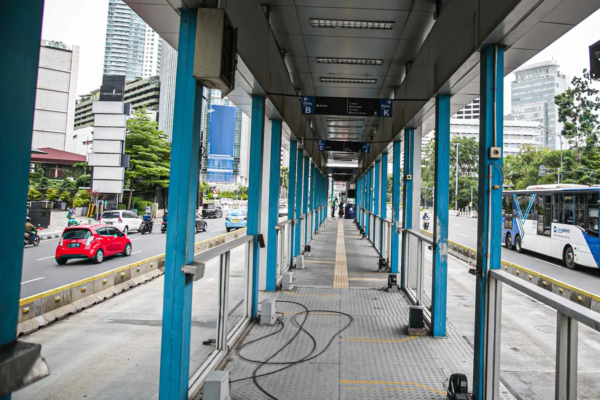 Kondisi Halte Transjakarta Tosari Lama