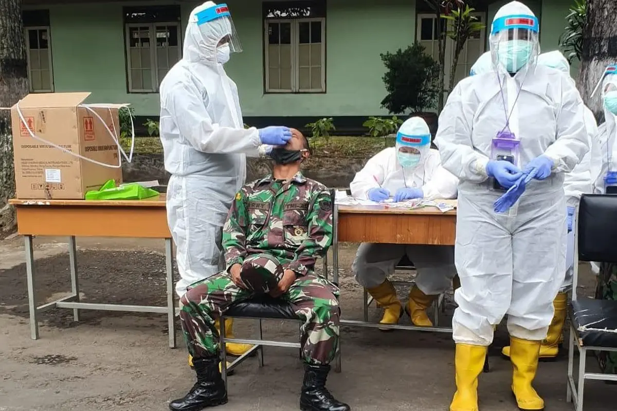 Suasana uji klinis di Secapa AD. (dok Dinas Penerangan TNI AD)