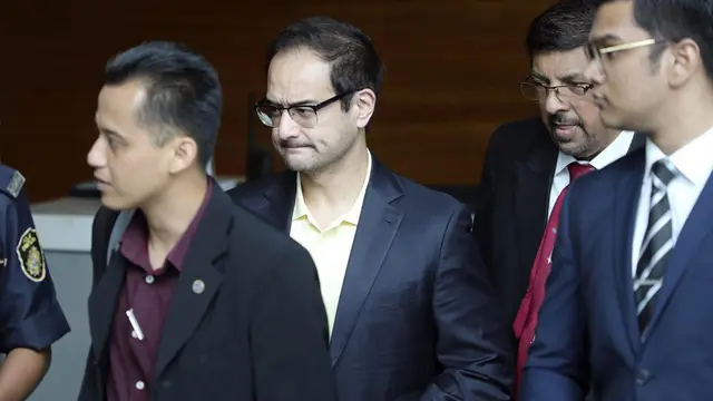 Riza Aziz, salah seorang anak tiri Najib Razak, yang diduga menerima aliran penggelapan dana 1MDB, untuk investasi produksi film Hollywood (AP?Vincent Thian)