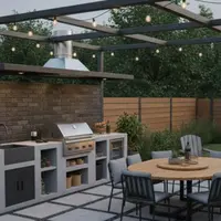 Model Halaman Belakang Rumah Kecil untuk Spot Barbeque dan Kumpul Seru/ Gemini AI