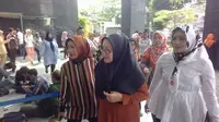 Terdakwa kasus dugaan korupsi alat kesehatan (alkes) rumah sakit rujukan Provinsi Banten, Ratu Atut Choisiyah sebelum sidang vonis di Pengadilan Tipikor. (Liputan6.com/Moch Harun Syah)