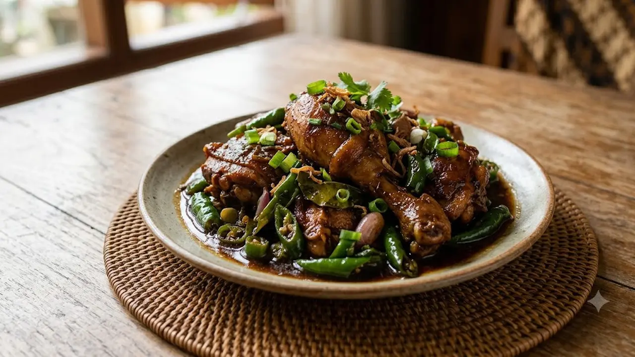 Resep Ayam Kecap Cabai Hijau ala Warung Rumahan