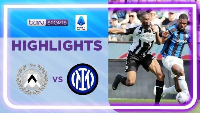 VIDEO: Highlights Liga Italia, Udinese Bungkam Inter Milan 3-1