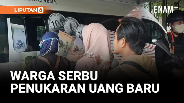 VIDEO: Ratusan Warga Brebes Serbu Penukaran Uang Baru Jelang Lebaran